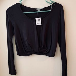 Charlotte Russe Long sleeve crop